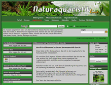 Tablet Screenshot of naturaquaristik-live.de